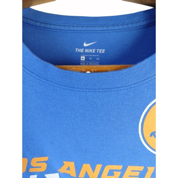 Nike Los Angeles Chargers Blue Graphic Tee Womens XL 100% Cotton Crewneck Bolts - Picture 3 of 9